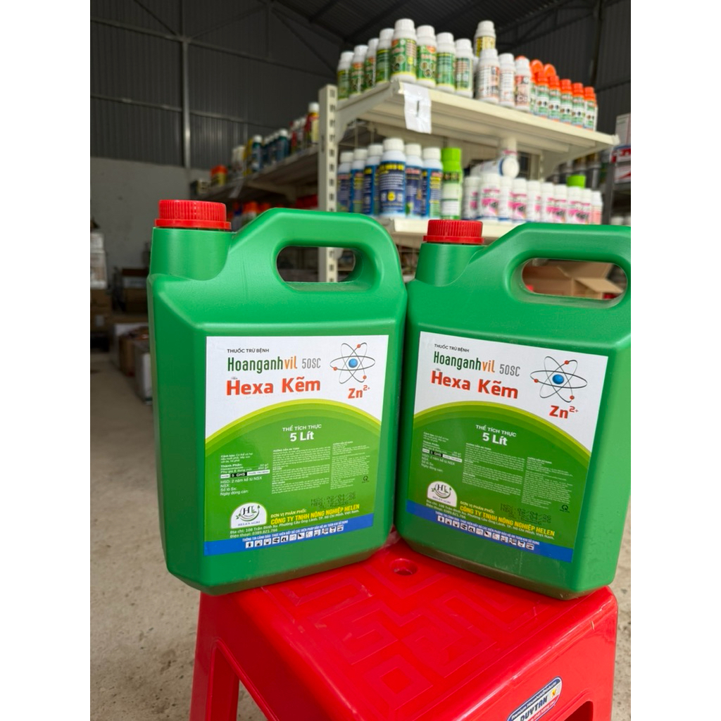 Hexa Kẽm MekongVil can 5lít nước xanh đặc