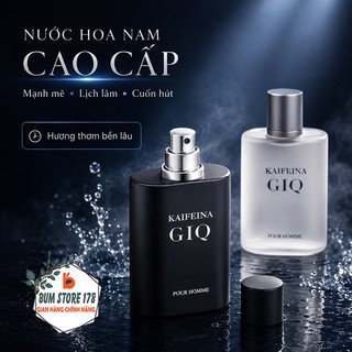 Nước Hoa Nam GIQ 50ml Hương Thơm Lịch Lãm, Dầu Thơm Nam Dạng Xịt Mùi Nam Tính Hương Sang Trọng