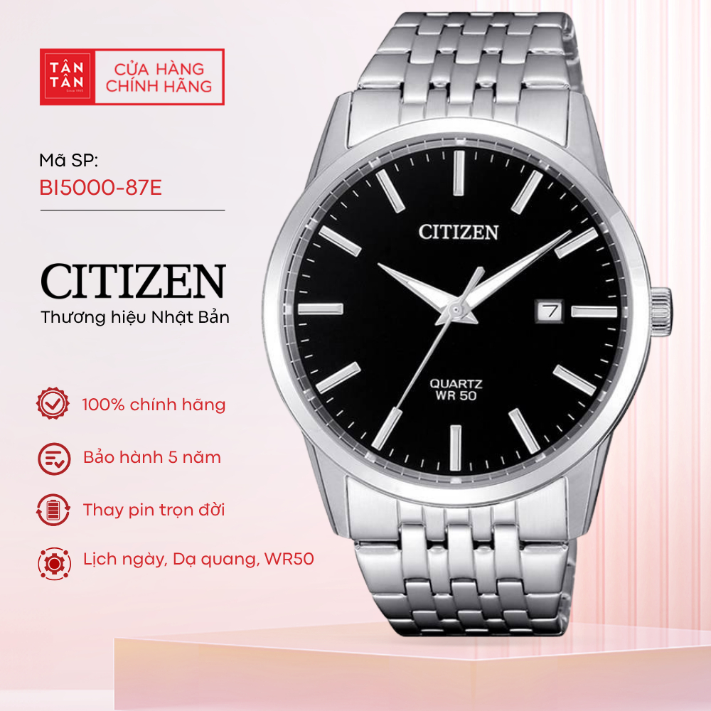 Đồng Hồ Nam Citizen  BI5000-87E Quartz 39mm - Đồng Hồ Tân Tân