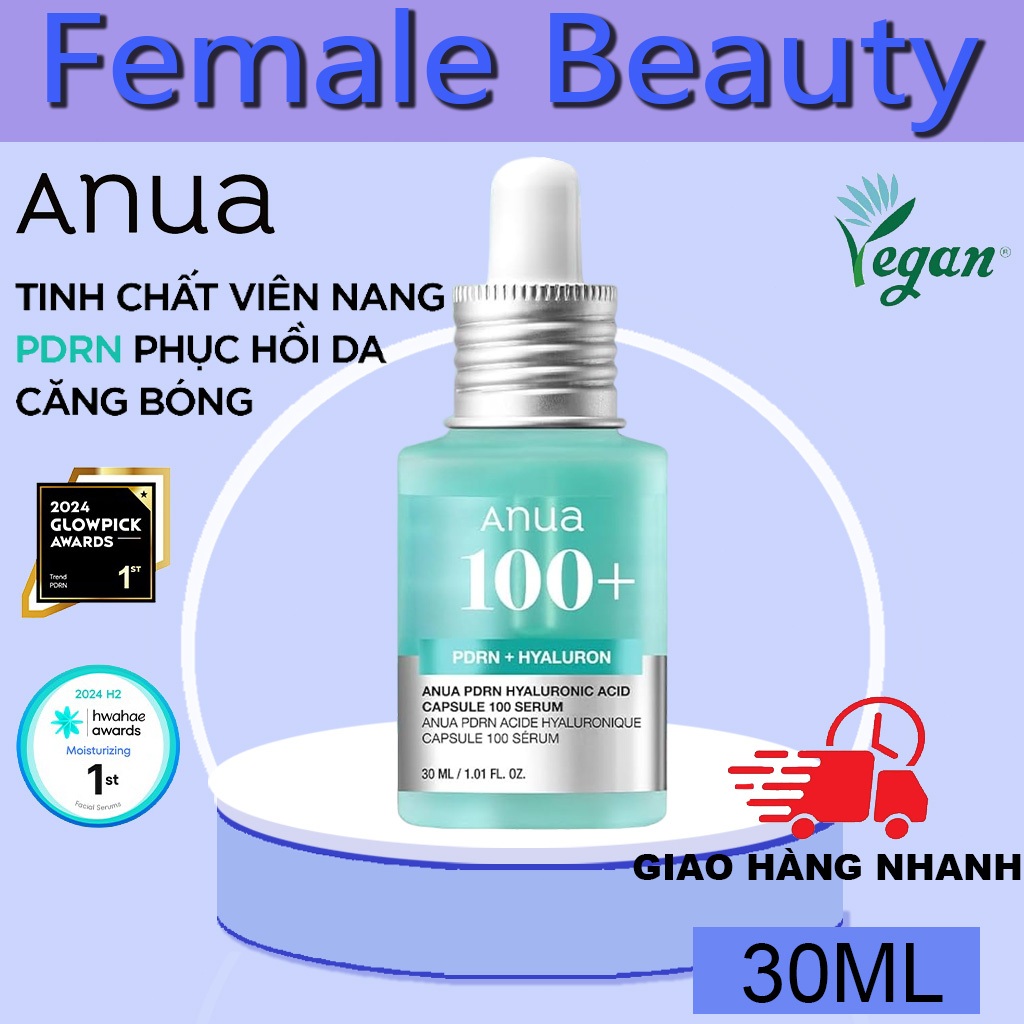 Tinh Chất PDRN Phục Hồi Da Căng Bóng – ANUA PDRN Hyaluronic Acid Capsule 100 Serum 30ml