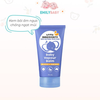 Dầu bôi ấm ngực giảm ho, ngạt mũi Little Innoscent Úc - hàng hữu cơ