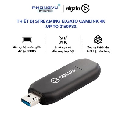 Thiết bị streaming Elgato CamLink 4K (up to 2160p30) - Hàng chính hãng - Bảo hành 24 tháng