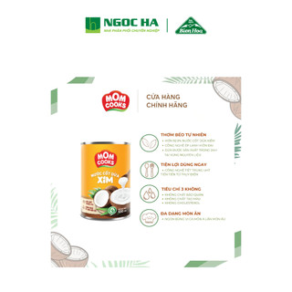 Combo 3 lon Nước Cốt Dừa Mom Cooks 400ml/lon