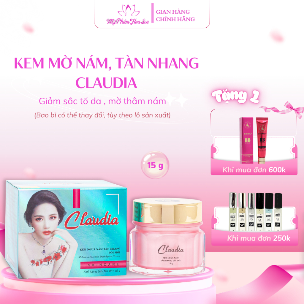 Kem Ngừa nám, Tàn nhang, Đồi mồi Claudia