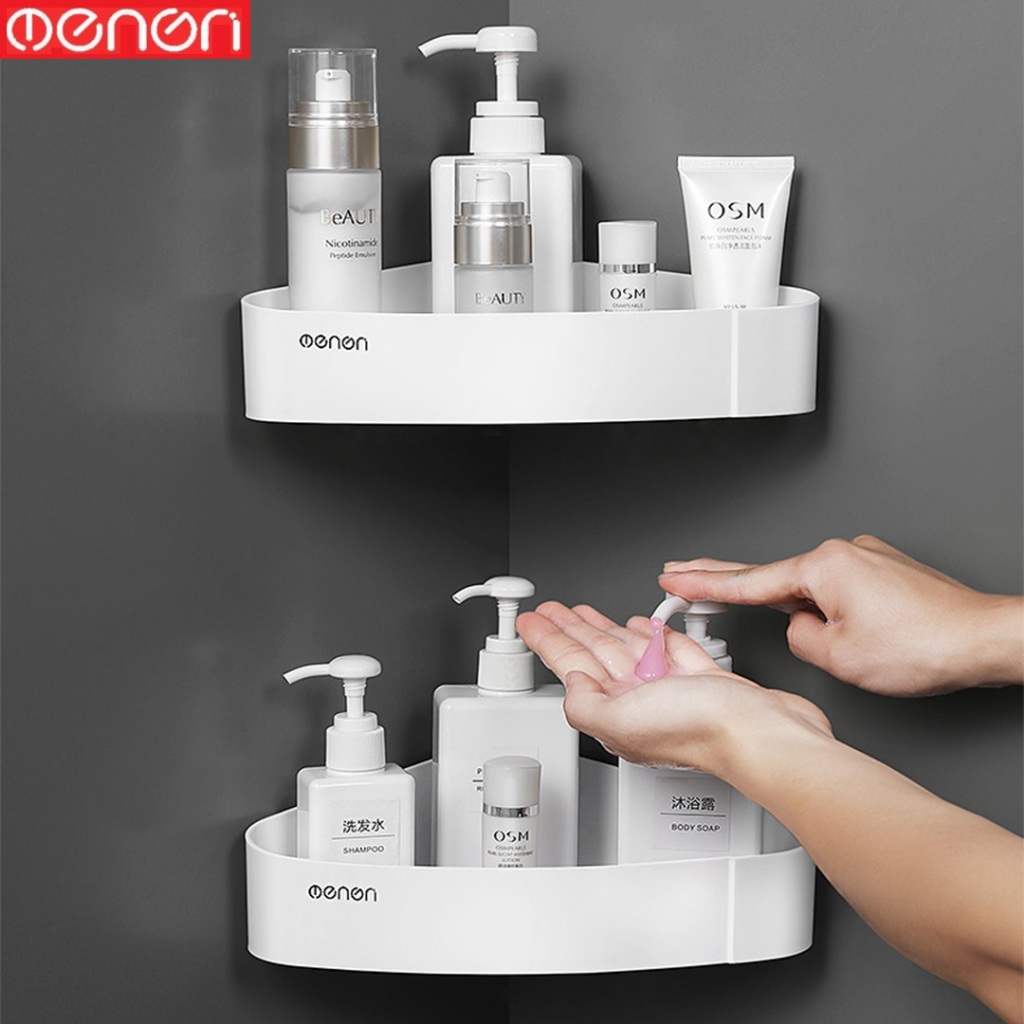 Kệ Góc Để Đồ Nhà Tắm OENON Gọn Đẹp, Dán Tường Chịu Lực Tốt