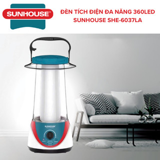 Đèn tích điện đa năng 360led sunhouse she-6037la - bh 12 tháng