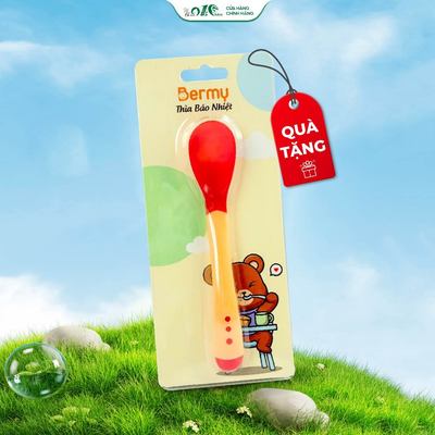 [Quà Tặng Không Bán] Thìa Ăn Dặm Silicon Báo Nóng Mệ Đoan cho bé