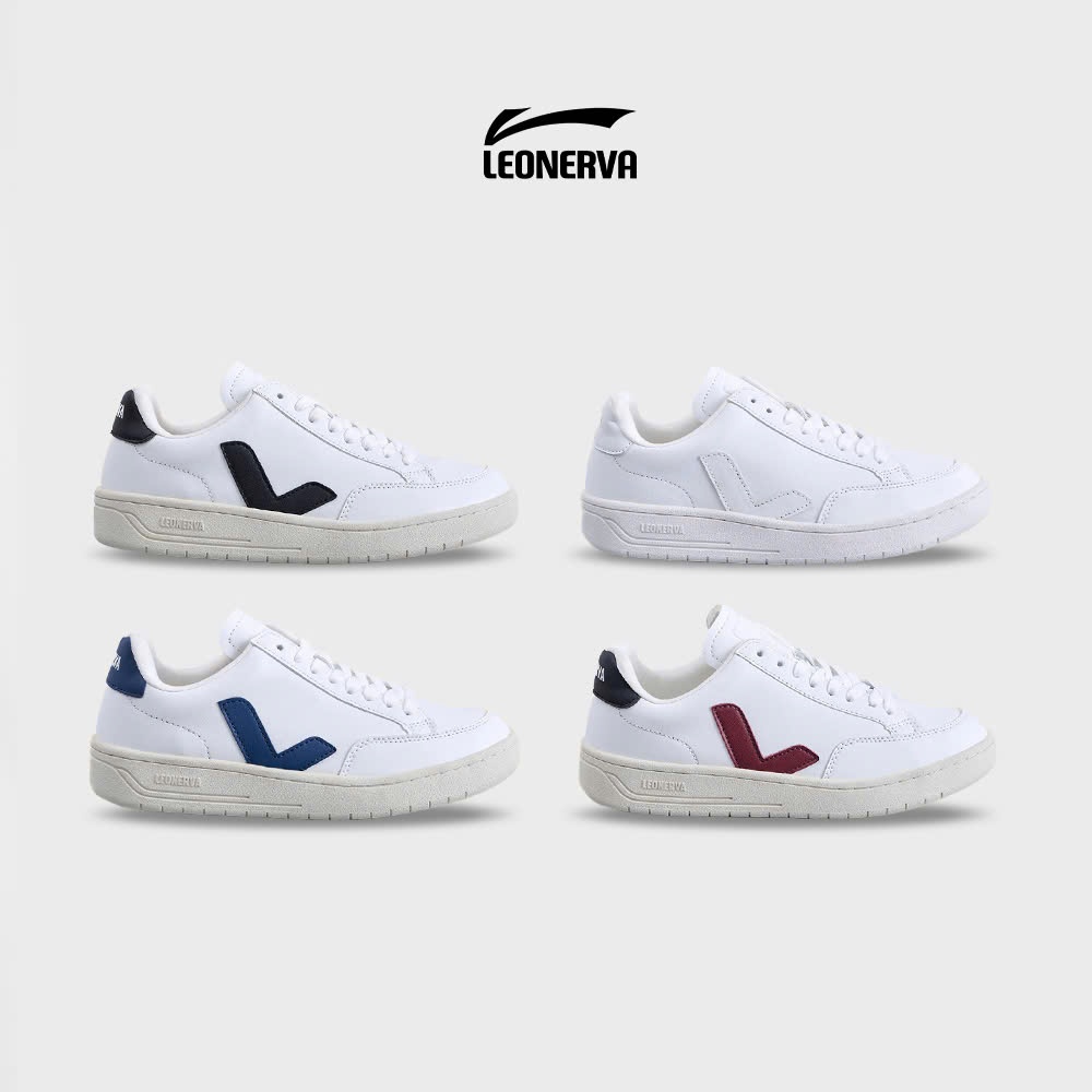 Giày thể thao Sneaker Unisex LEONERVA 38 bản Da Microfiber - 8 Màu Bestseller