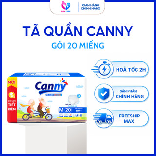 (GÓI LỚN 20 MIẾNG) Bỉm/Tã Quần Người Già Canny Siêu Thấm, Bỉm Quần Người Già Kháng Khuẩn Tiết Kiệm