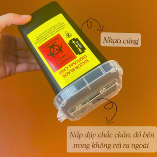 Hộp Đựng Lưỡi Dao Lam Đã Sử Dụng- Hộp Nhựa Đen