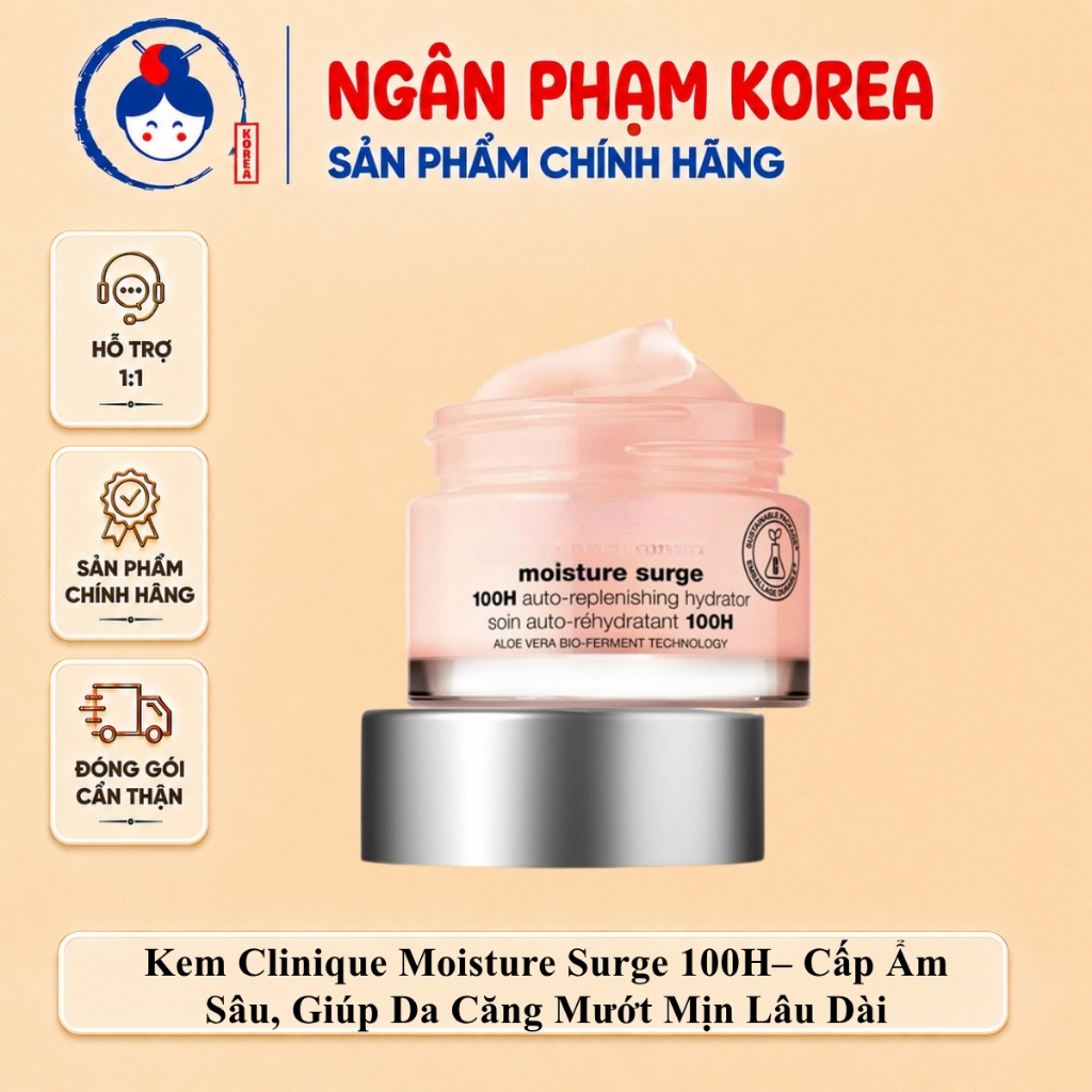 Kem dưỡng Siêu Cấp Ẩm CLQ Moisture Surge 100H l Ngân Phạm Korea