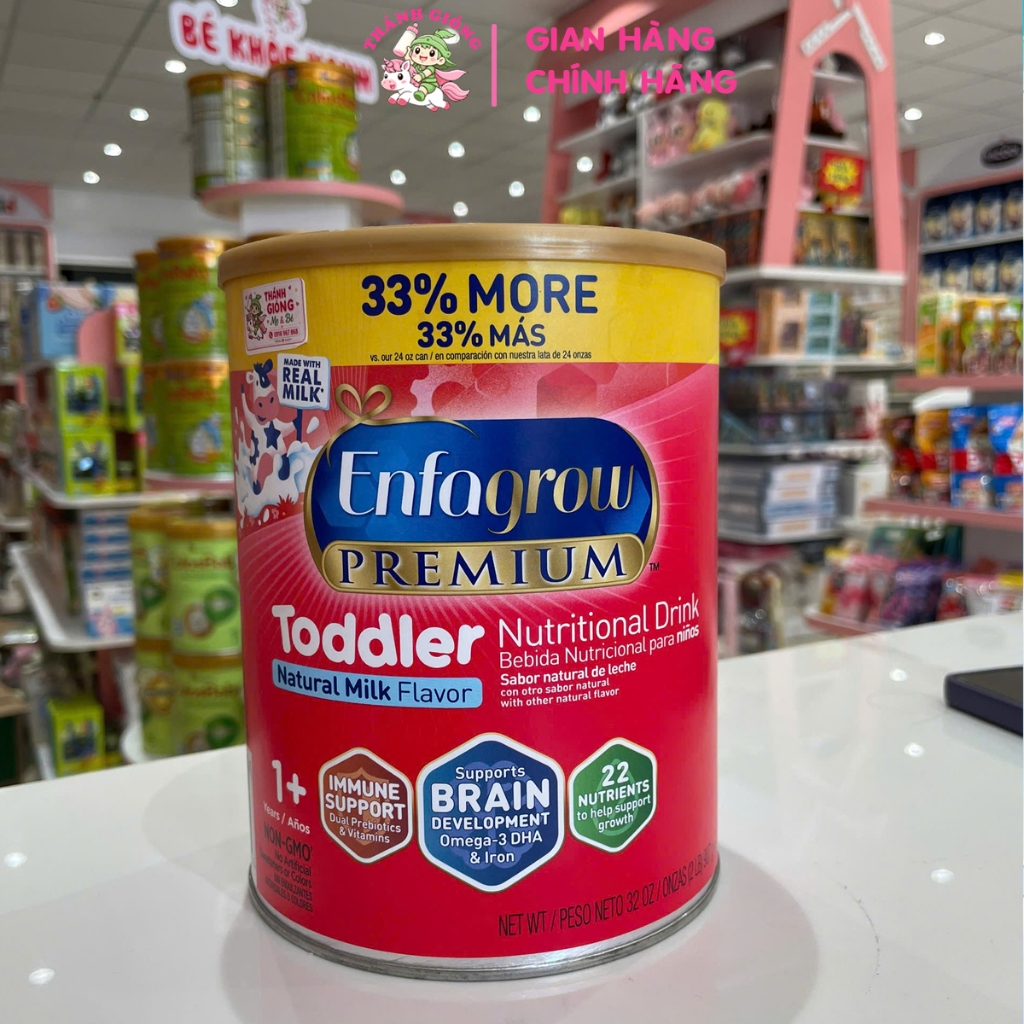 [CHÍNH HÃNG] Sữa bột Enfagrow Premium Toddler 907g
