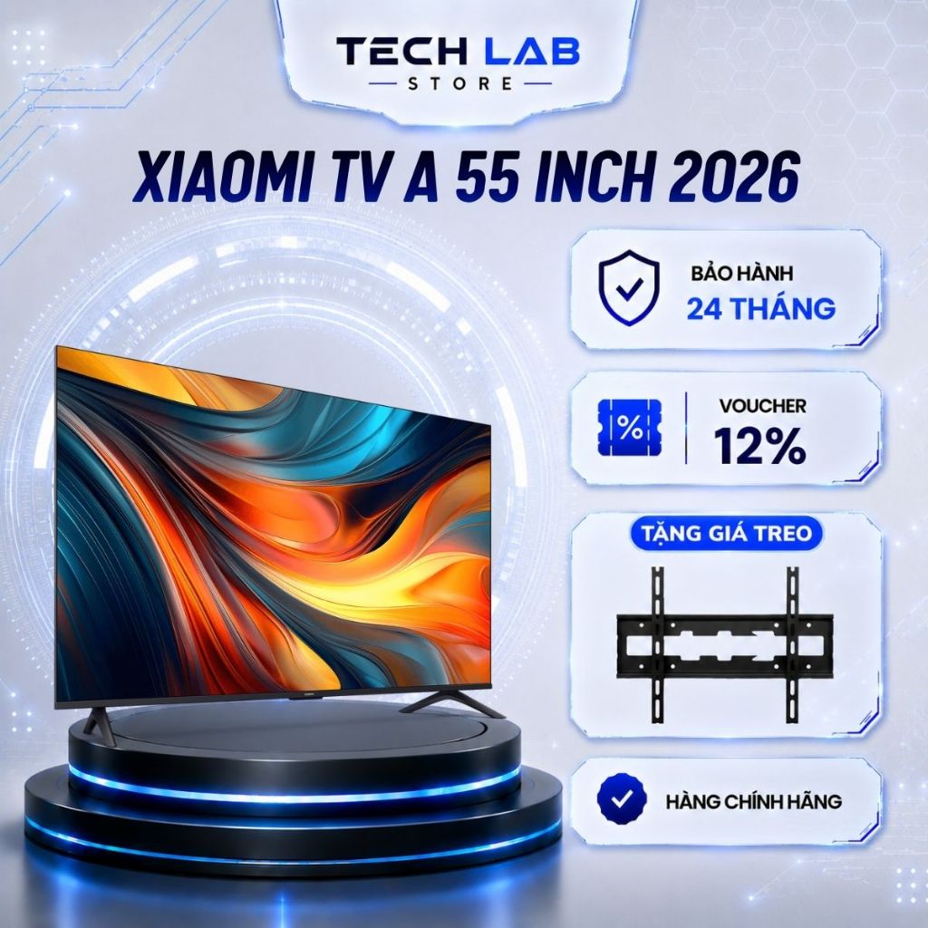 Tivi Xiaomi TV A 55 Inch 2026 UHD 4K Google TV Tần số quét 60Hz - Bảo hành tại nhà 24 Tháng
