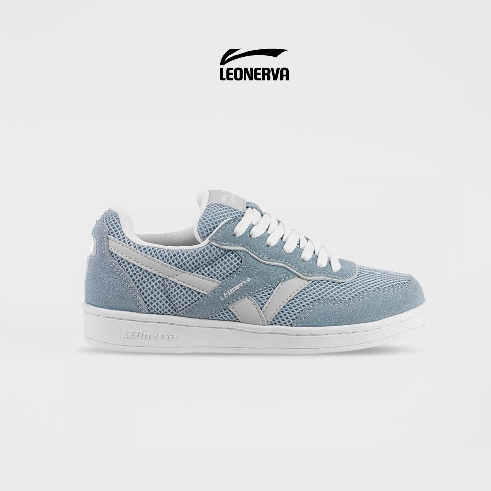 Giày Thể Thao Sneaker Unisex LEOnerva 808 Lưới VS2 - Xanh Mint Đế Trắng