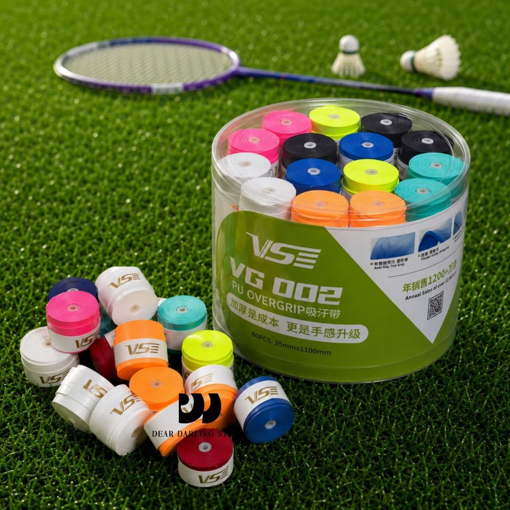Combo 5/10/20 Quấn Cán Vợt VS 002 Da trơn PU | Quấn Cán Vợt Cầu Lông, Tennis, Badminton, Chống Trơn,