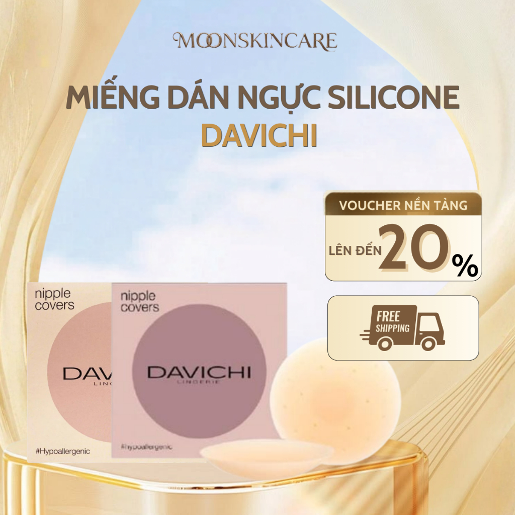 Miếng Dán Ngực Davichi Silicon Cao Cấp Giúp Nâng Ngực Định Hình, Siêu Dính Kháng Nước, Ôm Sát Tự Nhiên Và Tái Sử Dụng