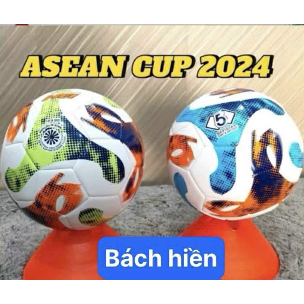 Bóng đá Asean cup 2024 số 5 , đạt chuẩn thi đấu (tặng kim bơm + túi lưới )