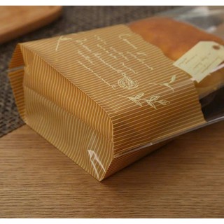 Túi nilong đựng bánh có đáy / Mẫu Bông Lúa