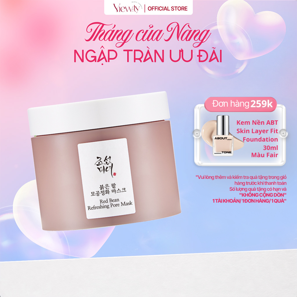 [HM] Mặt nạ dưỡng và làm sạch da BEAUTY OF JOSEON Red Bean Refreshing Pore Mask 140ml [m]