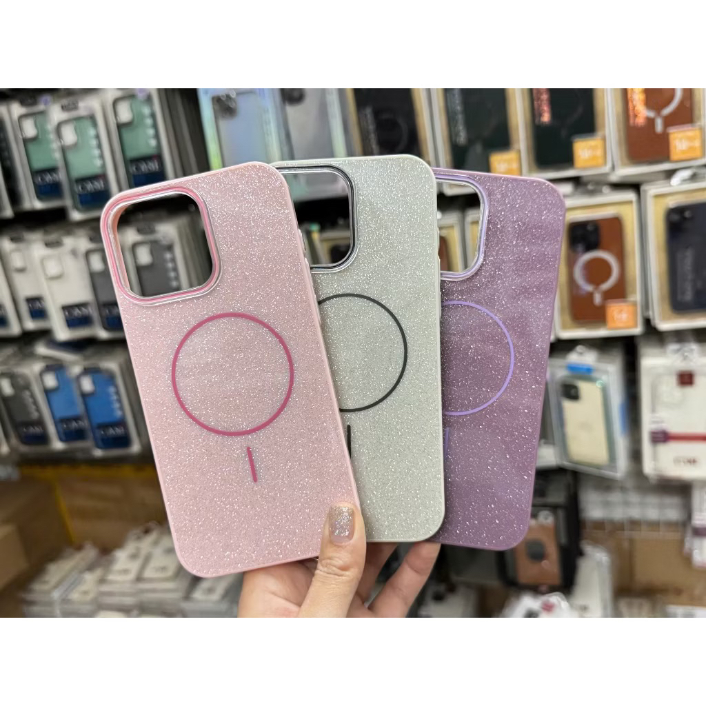 Ốp Case nhũ kim tuyến ip16E/Ip 16 pro max