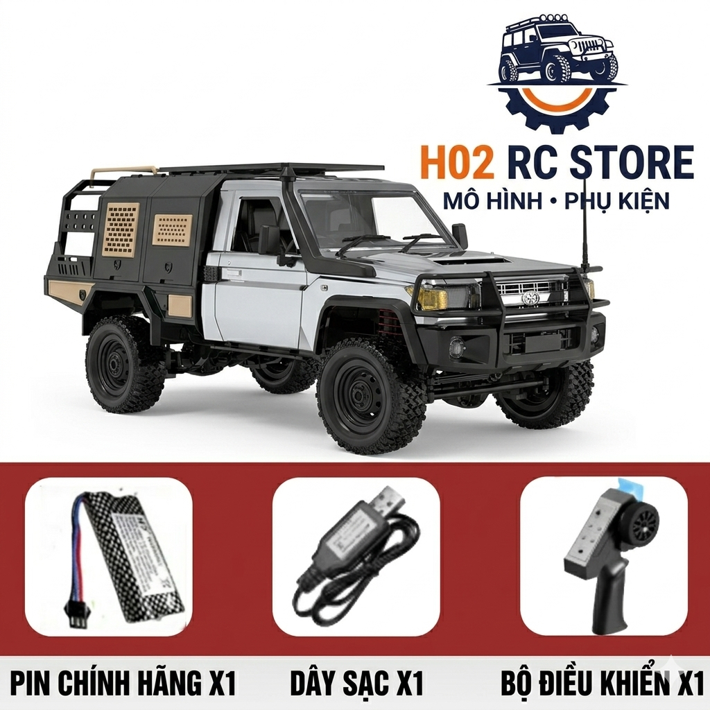 Xe Điều Khiển Từ Xa MN-82S Supertourer Toyota Land Cruiser LC79 Tỉ Lệ 1:12 - Xe RC Địa Hình 4WD Bản 