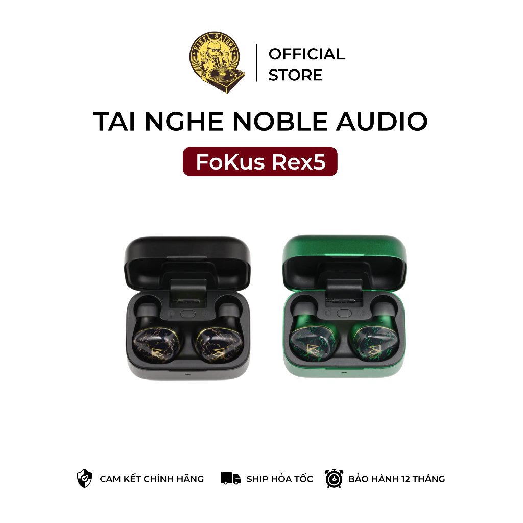 Tai nghe nhét tai không dây Noble FoKus Rex5 | Bảo hành 12 tháng