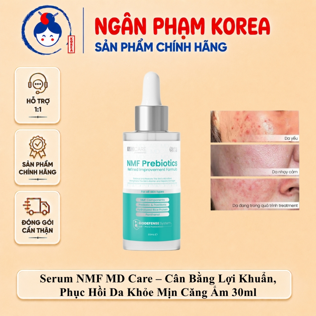 [Hàng Công Ty] Serum NMF Cân Bằng Lợi Khuẩn & Phục Hồi Da MD CARE NMF Prebiotics Refined Improvement
