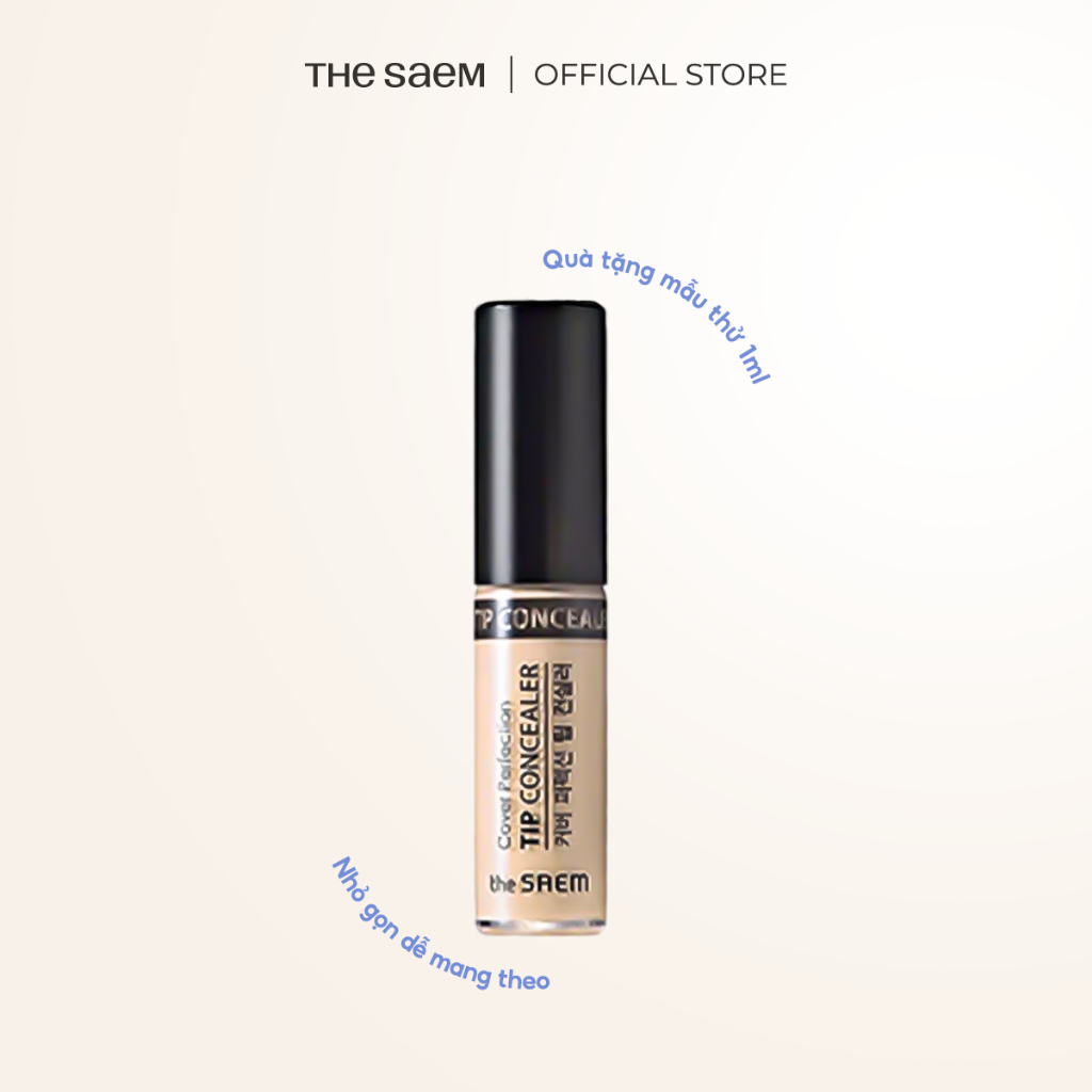 [HÀNG TẶNG KHÔNG BÁN] Kem che khuyết điểm THE SAEM Cover Perfection Tip Concealer (Minisize 1ml)