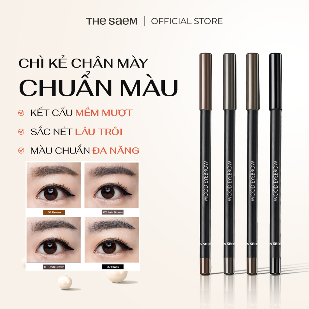 [THE SAEM] Chì Kẻ Chân Mày THE SAEM Saemmul Wood Eye Brow (1.8g)