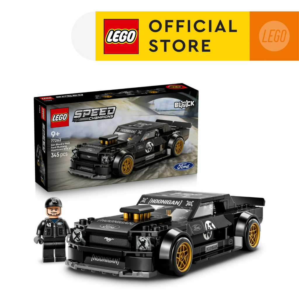 LEGO SPEED CHAMPIONS 77262 Đồ Chơi Lắp Ráp Xe Ford Mustang Hoonicorn V 1965 Ken Block (345 chi tiết)