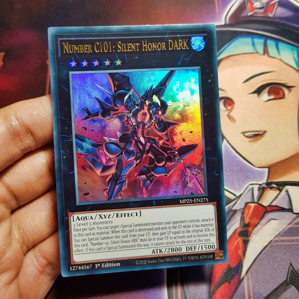 Thẻ bài Yugioh chính hãng | Number C101: Silent Honor DARK | MP25 UItra rare.