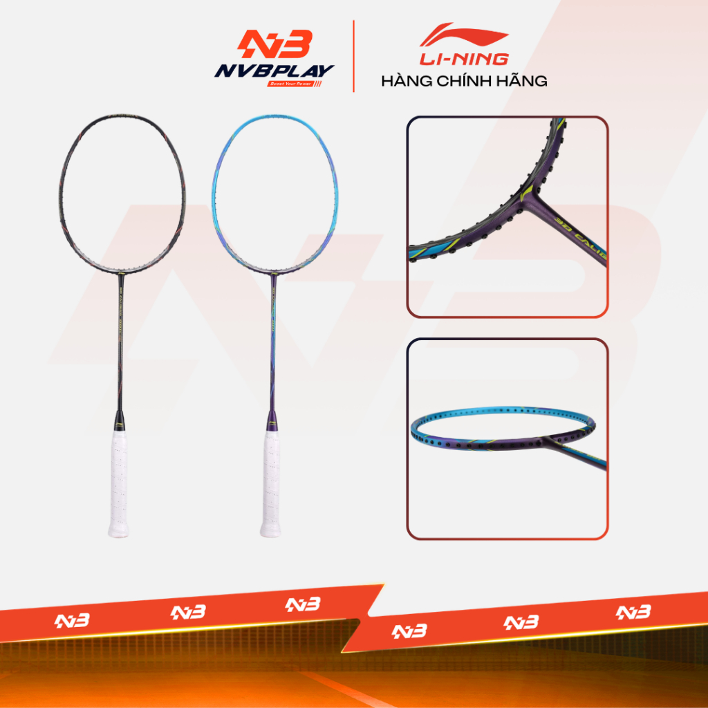 Vợt Cầu Lông Lining 3D Calibar 001 AYPT399-4/Calibar 001C AYPT401-3 - Chỉ Khung Vợt Chưa Căng Dây - 