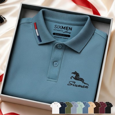 Áo polo nam cao cấp MÃ ĐÁO THÀNH CÔNG [Tặng Hộp Gói Quà] Vải cá sấu FeelMax thoáng mát - SIXMEN
