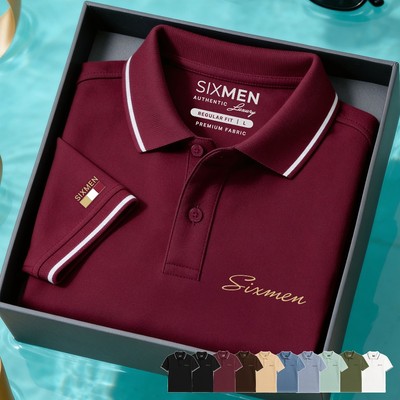 Áo polo nam cao cấp SIXMEN [Tặng Kèm Hộp Quà Xịn] vải cá sấu FeelMax thoáng mát - Polo PRIMEI