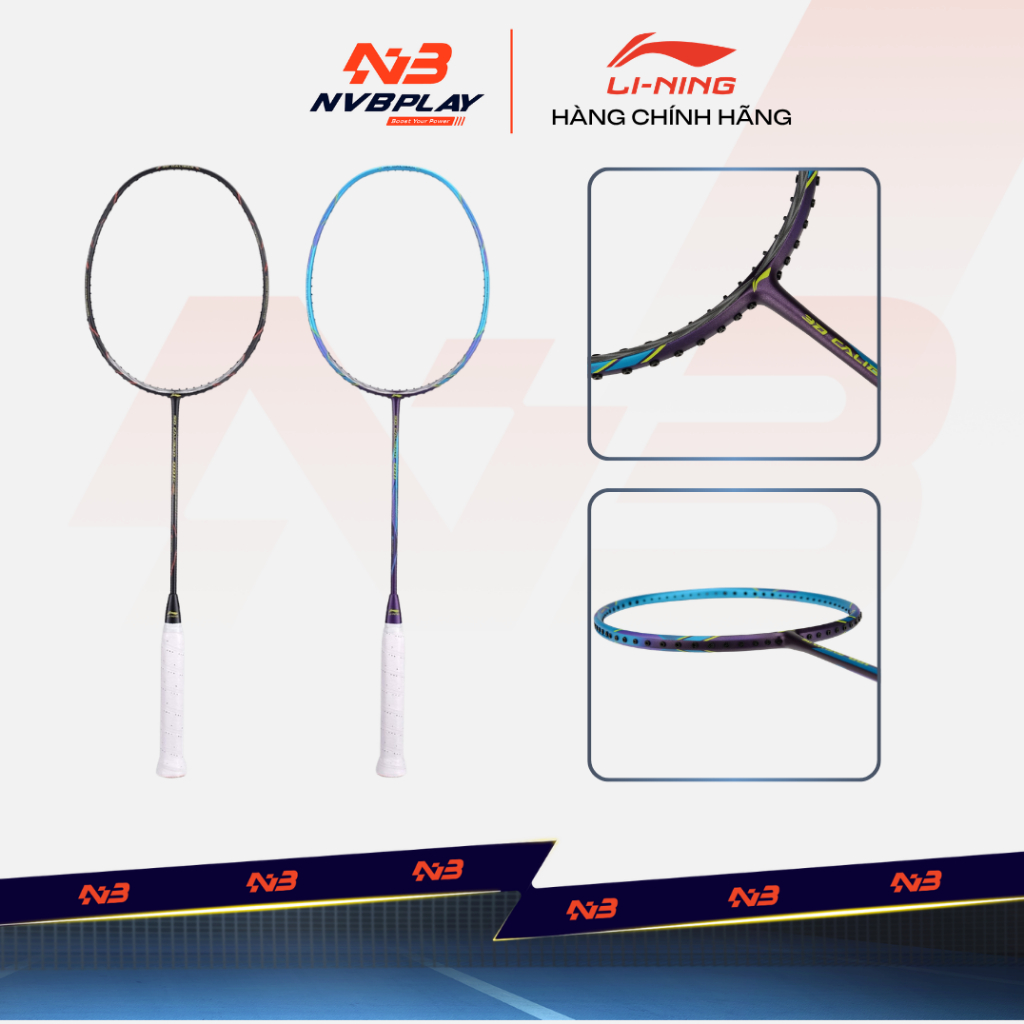 [CHÍNH HÃNG] Vợt Cầu Lông Lining 3D Calibar 001 AYPT399-4/Calibar 001C AYPT401-3 - Chỉ Khung Vợt Chư