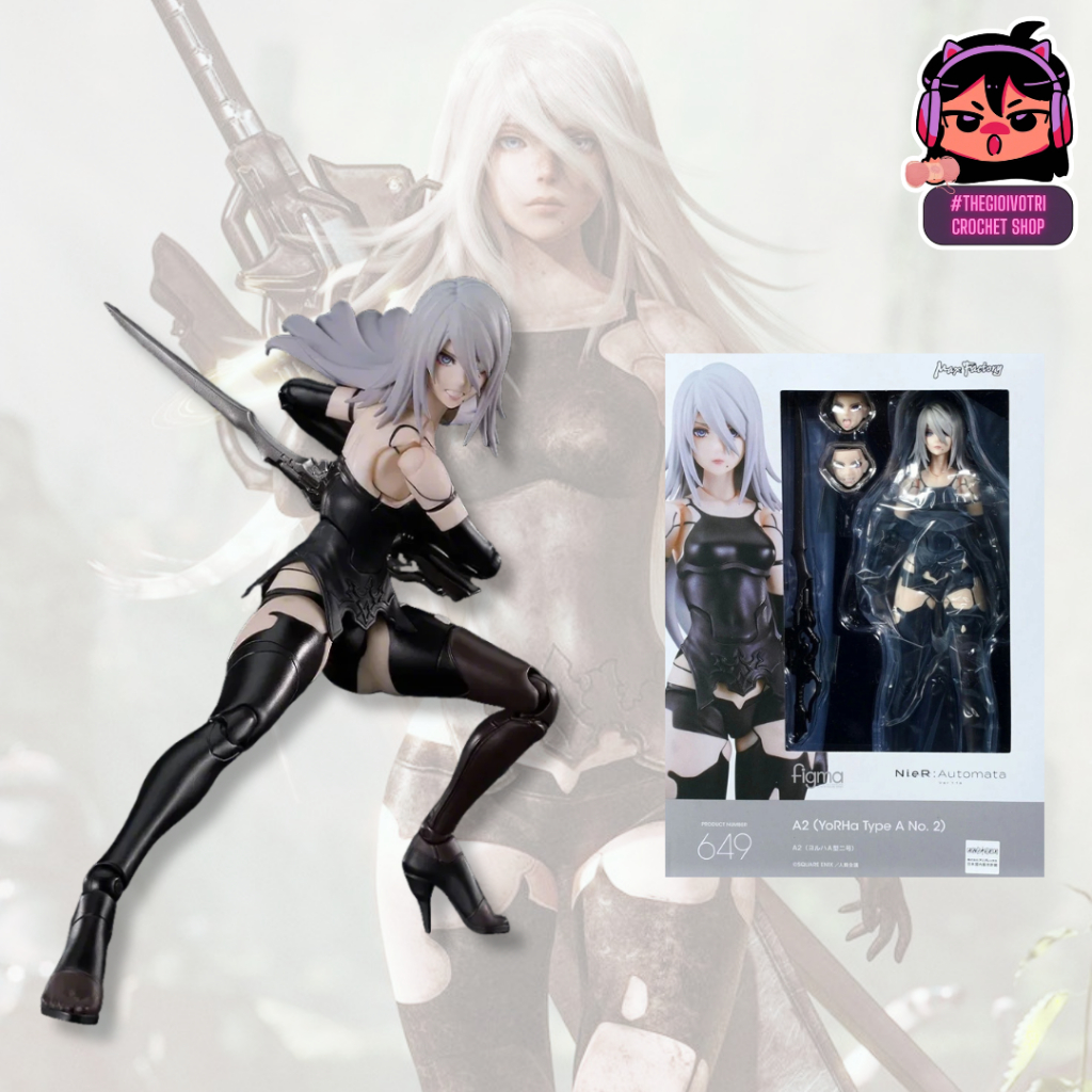 FIGMA 649 (AUTHENTIC) HIGH QUALITY ACTION FIGURE "2A - NIER AUTOMATA" (2ND - FULLBOX)