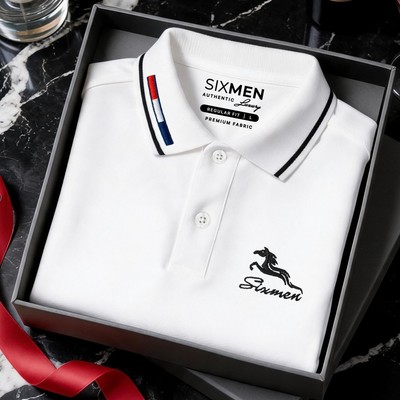 Áo Polo nam cao cấp SIXMEN [Tặng Hộp Gói Quà] Mã Đáo Thành Công - Vải cá sấu FeelMax thoáng mát