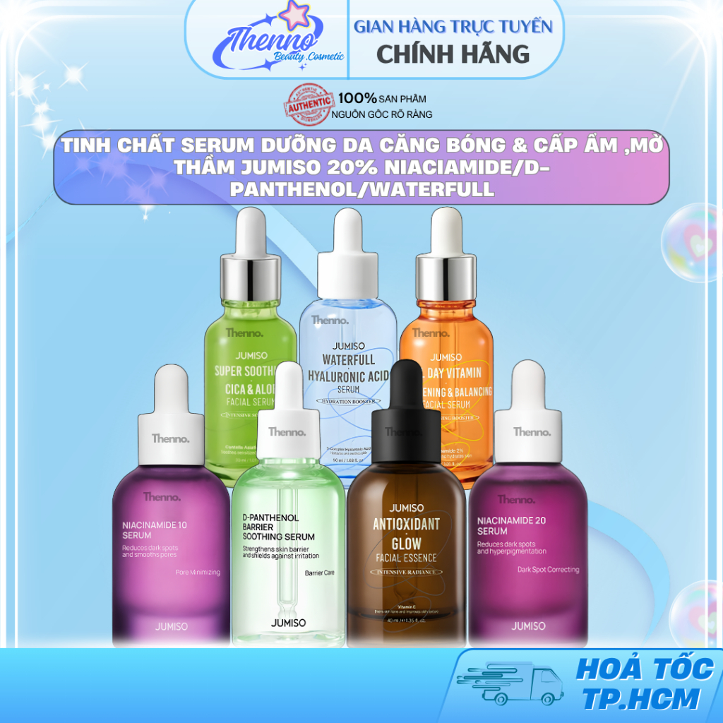 Tinh Chất Serum Dưỡng Da Căng Bóng & Cấp Ẩm ,Mờ Thầm Jumiso 20% Niaciamide/D-Panthenol/Waterfull Hàn