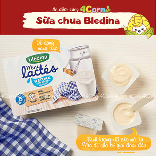 Sữa chua nguội Blédina Mini Lactés Pháp - Cho bé 6m+