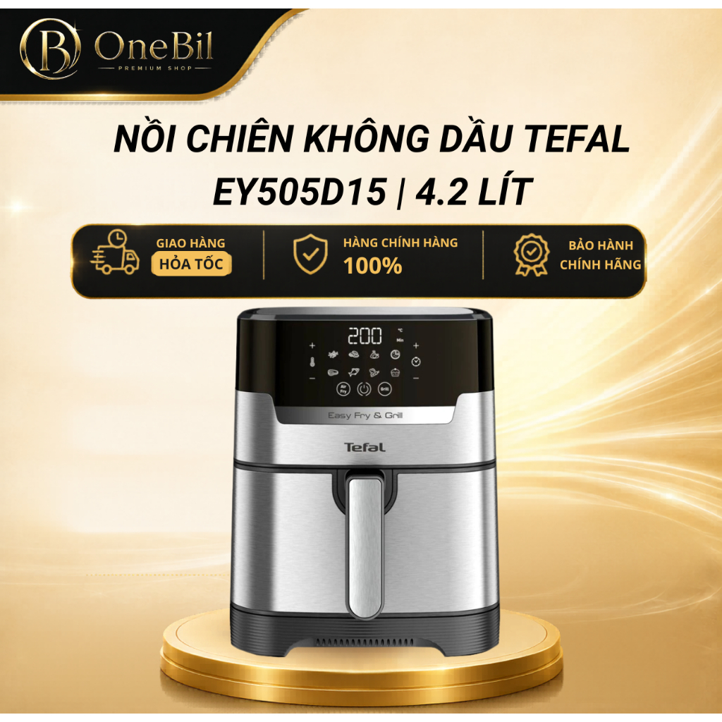 Nồi chiên không dầu Tefal EY505D15 | 4.2 Lít  - Bảo Hành 24 Tháng