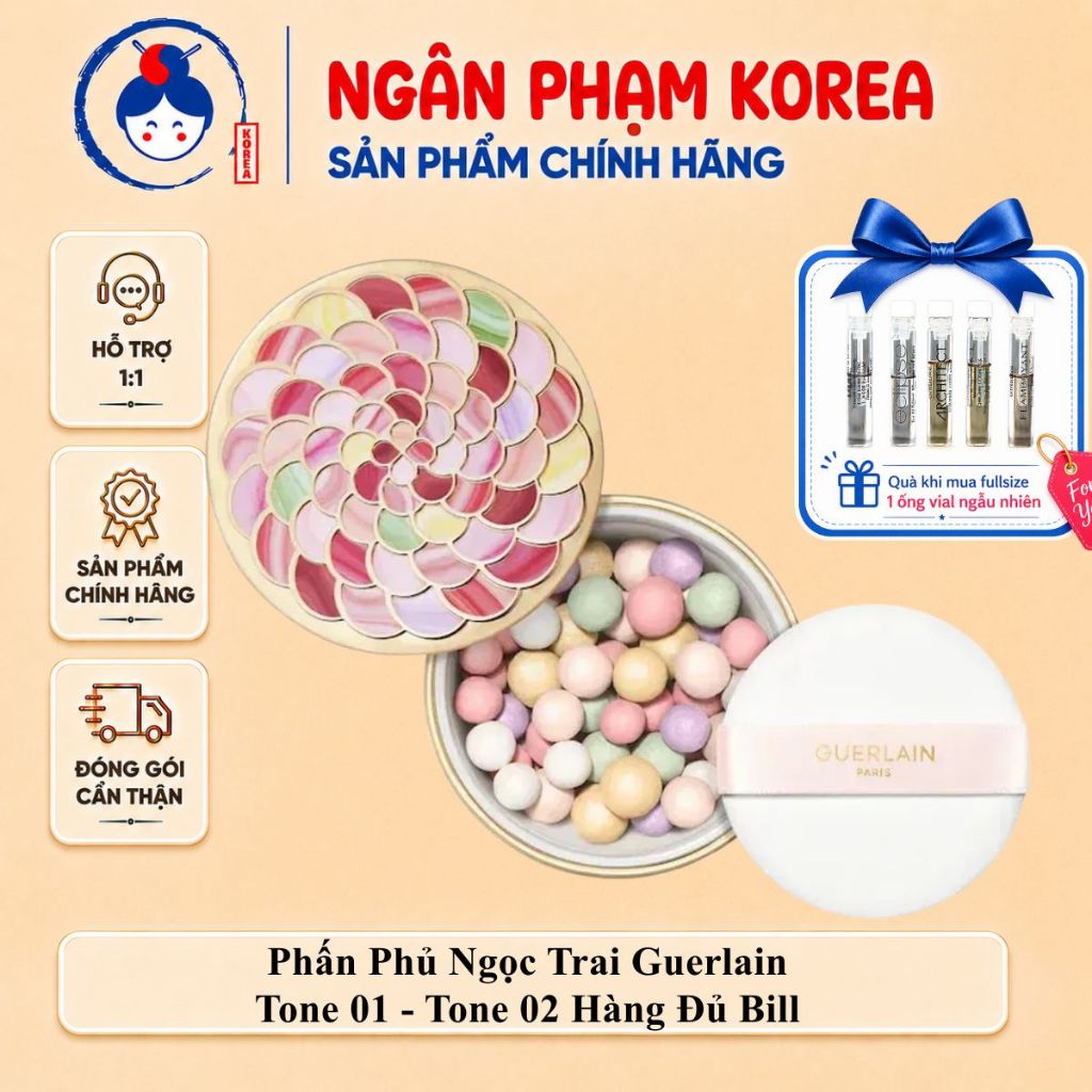 Phấn phủ ngọc trai Guerlain Meteorites Perles De Poudre 20g l Ngân Phạm Korea