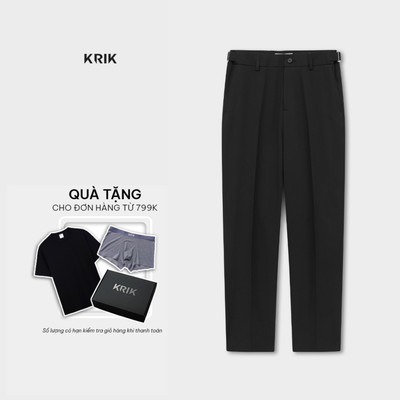 Quần Âu Nam KRIK Form Slim Chất Liệu Ít Nhăn Thiết Kế Đai Tinh Tế Thanh Lịch QA7163