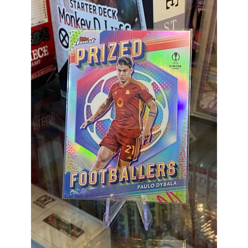 [REFRACTOR] Thẻ Cầu Thủ Paulo Dybala Topps FINEST 2023-24 Áo AS Roma (Thẻ Cứng)