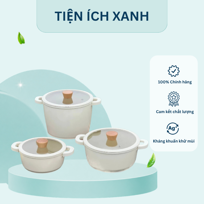 [KAIYO] Nồi nhôm đúc đáy từ nguyên khối cao cấp Elegant - chính hãng KAIYO