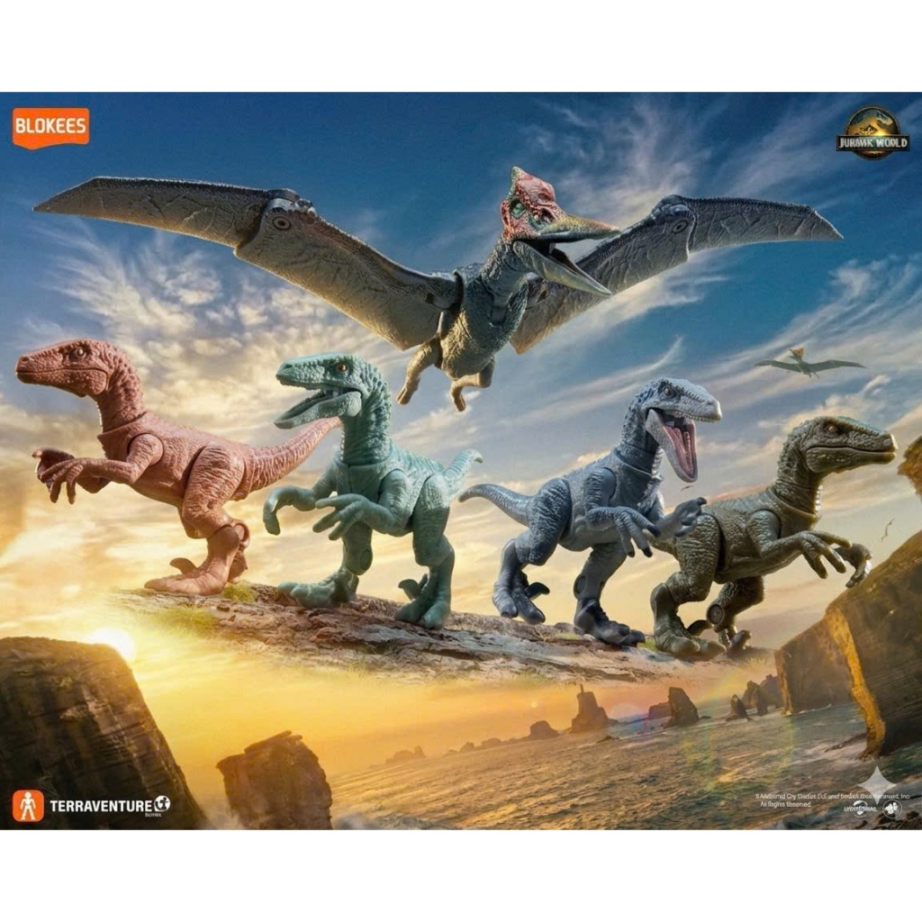 [CHÍNH HÃNG] Mô hình trang trí - Jurassic World - Terraventure - TS03 - Blokees - EJ03