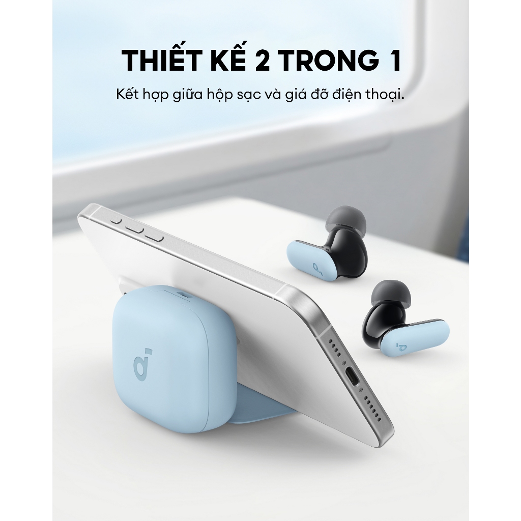 Tai nghe Bluetooth Soundcore R50i NC - Chống ồn chủ động Adaptive ANC 2.0, BassUp Driver 10mm, pin 45 giờ - A3959 | BigBuy360 - bigbuy360.vn