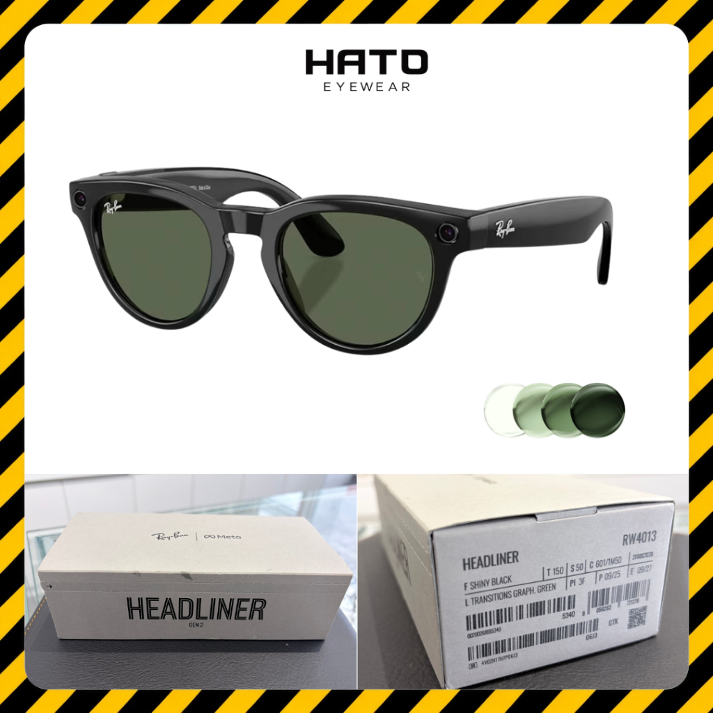 Rayban Meta 2 Headliner 0RW4013 Kính Thông Mính AI Chính Hãng, New Seal