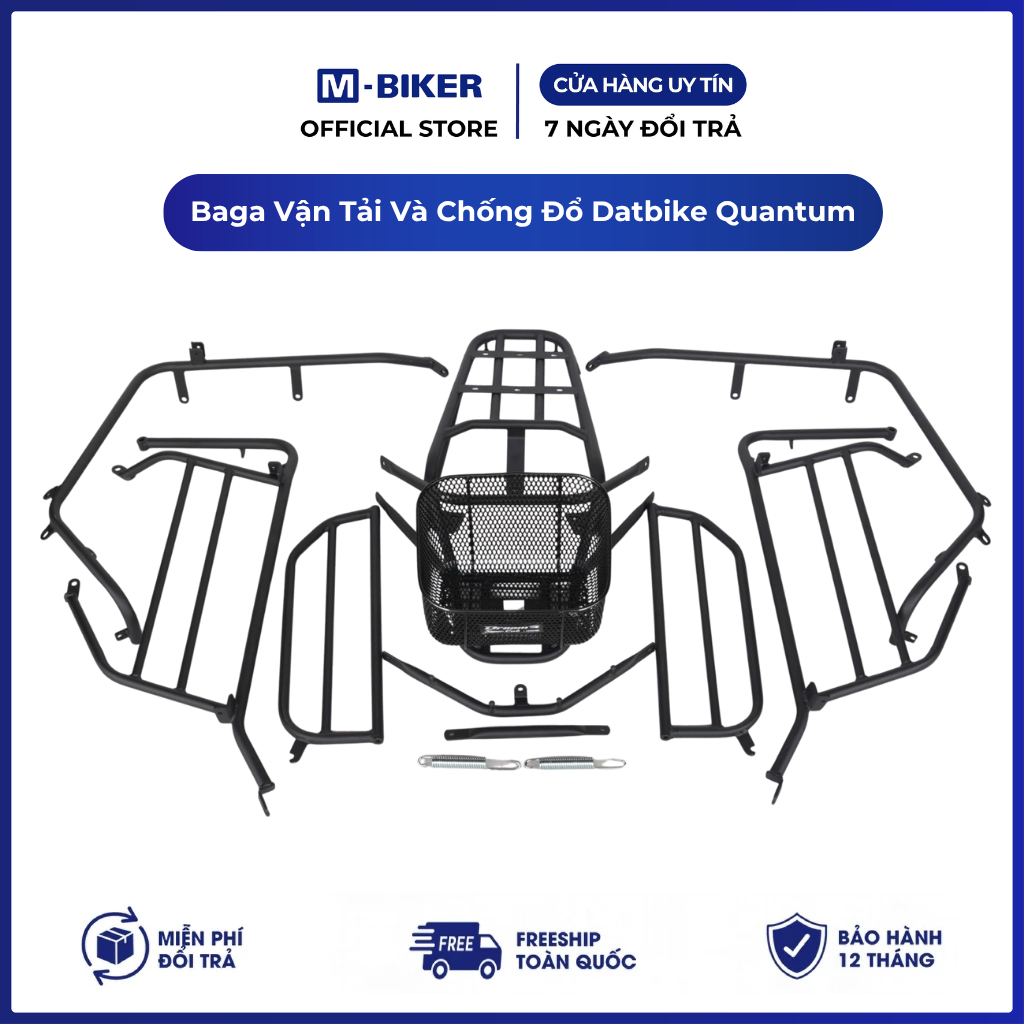 Baga Quantum Gắn Kèm Chống Đổ, baga datbike quantum gắn cùng chống đổ | M-Biker