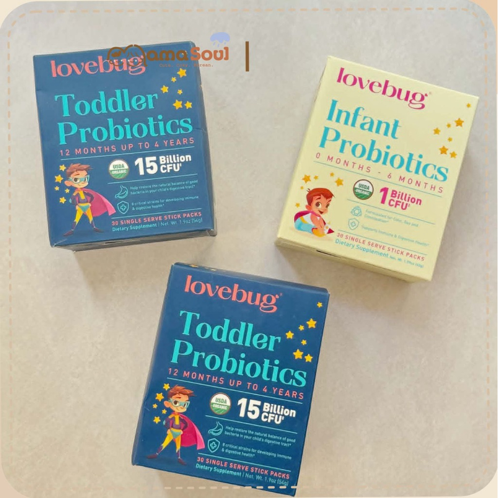 [Bay air] Men vi sinh LOVEBUG TODDLER 30 STICKS