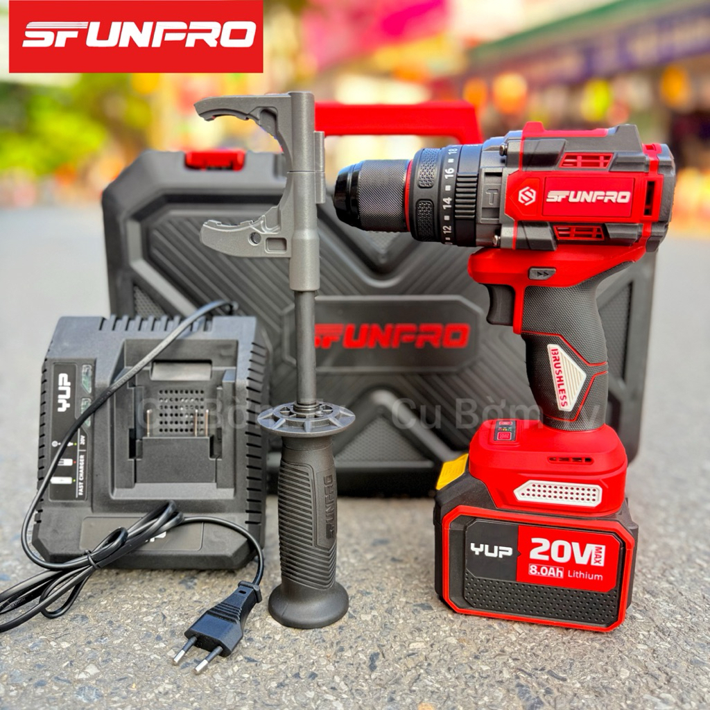 Máy Khoan Rút Lõi Sfunpro Lực Siết 160Nm Chân Pin Phổ Thông
